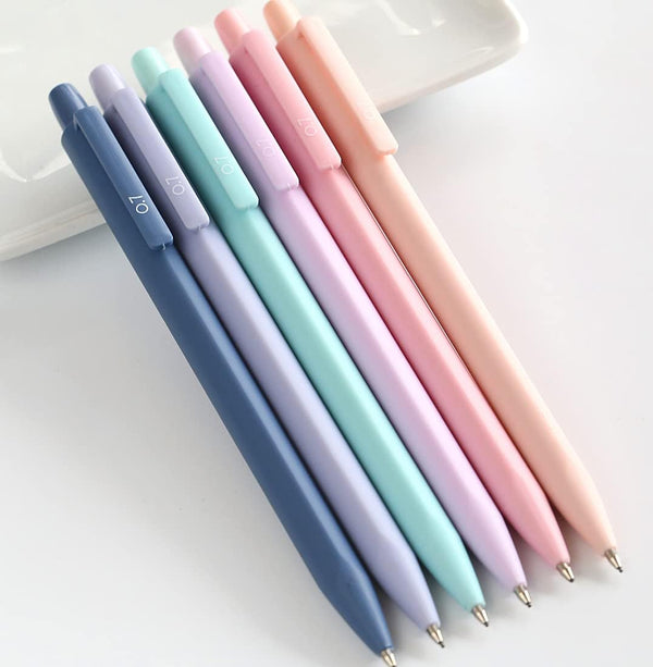 Solid Colors Mechanical Pencils 0.7mm Triangle Shape Automatic Pencil for Writing Office School Supplies, Gift Pack of 6