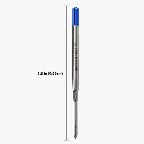 Monteverde Soft Ballpoint Refill (to fit Parker), Extra Fine Point, Blue/Black