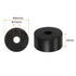 8pcs Rubber Spacer 1.57 Inch OD 0.4 Inch ID 0.8 Inch Thick Neoprene Round Anti Vibration Isolation Pads for Home Cars