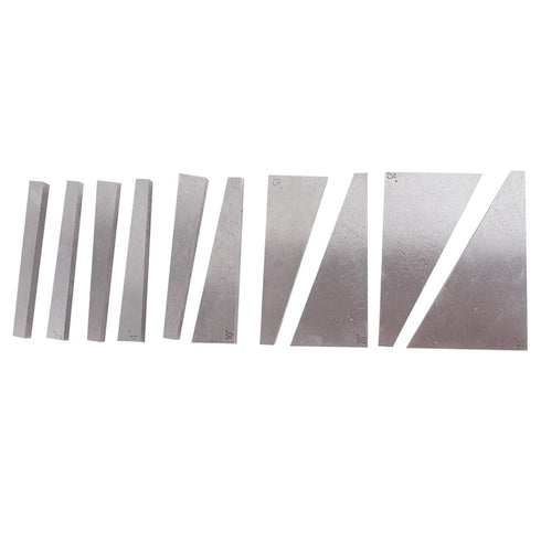Angle Block Set 1-30 Degree Machinist Tools, 10 Pack Set for Lathes Milling Ground Gauge Calibration
