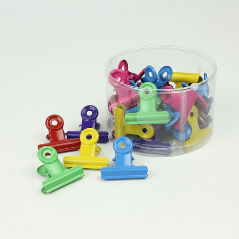 Ciieeo 60 Pcs Office Supplies Bulletin Board Clips, Large Binder Clips, Colorful Mini Paper Clips