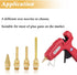 Mesee 4pcs Hot Melt Glue Gun Nozzle Set for 11mm Thread Power Tools, Long Short Small-bore Large Diameter Pure Copper Nozzle Tips 2.0x70mm 2.0x50mm 2.0x34mm 3.0x50mm by Mesee