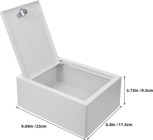 2PCS Mailbox NUOBESTY Wall Mounted Milk Box Dairy Container Holder Waterproof Milk Bottle Case Plastic Outdoor Key Lock