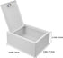 2PCS Mailbox NUOBESTY Wall Mounted Milk Box Dairy Container Holder Waterproof Milk Bottle Case Plastic Outdoor Key Lock