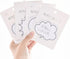 Fun White Thought Bubble Sticky Notes - Thought Cloud Sticker Notes Self-Stick Memo Pads Set for Kids Office