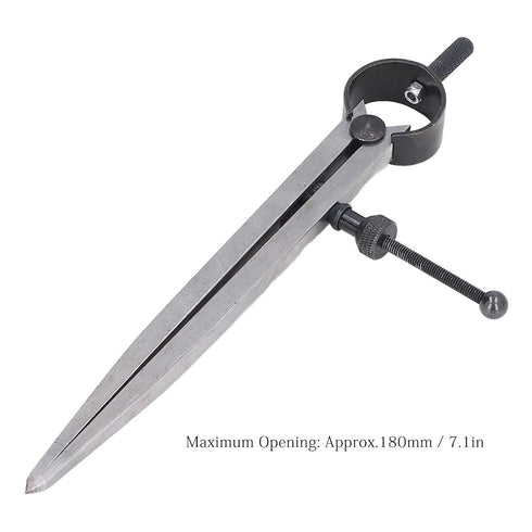 Dovetail Guide, Flat Leg Spring Marking Gauge 7.1in Adjustable Carbon Steel Woodworking Dividers Compass Caliper