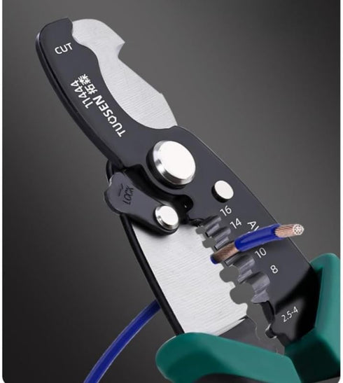 Zsling 8 Inch Wire Strippers Crimpers Cutter Pliers, Multi-Function Hand Tool for Cable Cutting