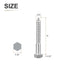 2 Pack 1/2" x 4" Hex Lag Bolts for Woodworking, 304 Stainless Steel Partial Thread Hexagon Head Screws