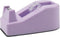 ROSEUP Heavy Duty Desktop Tape Dispenser, Floral Office Accessory, Weighted Non-Skid Base, Macaron Purple