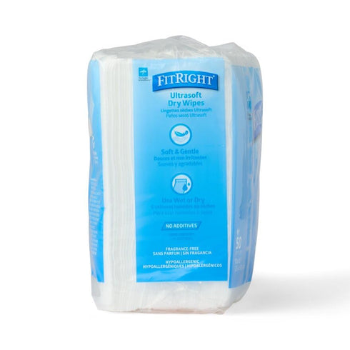 Medline Ultrasoft Dry Baby Wipes, 500 Count, Gentle Cleansing Cloths for Sensitive Skin