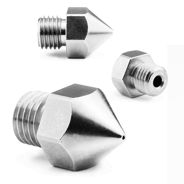 Microswiss Brass Plated Nozzle for Creality CR-10S Pro/CR-10 MAX Original Hotend, M6x.75mm Threads, .8mm