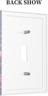 HTSAHKV 3 5 Inch Pink Dragon Flower Wall Plate Light Switch Cover Single Gang Outlet Faceplate Print Plate Cover X