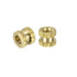 uxcell Knurled Insert Nuts, 100Pcs M2 x 3mm Length, 3.2mm OD Female Thread Brass Insert for 3D Printer
