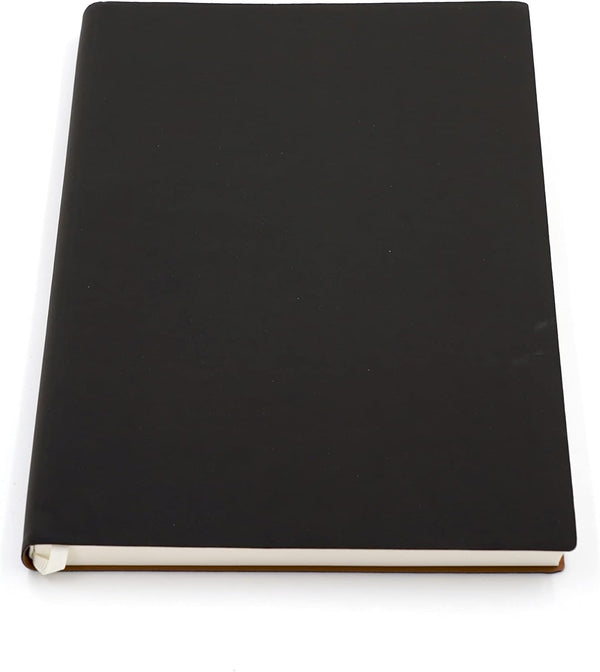Large Thick Journal Notebook, A4 8.4x11.4 inches, 416 Pages, Soft Faux Leather Cover for Writing, Black