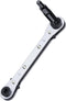 HVAC Service Wrench: Refrigeration Ratcheting Wrench 3/8 1/4 5/16'' 3/16'' with Hex Bit Adapter for Air Conditioning