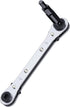 HVAC Service Wrench: Refrigeration Ratcheting Wrench 3/8 1/4 5/16'' 3/16'' with Hex Bit Adapter for Air Conditioning