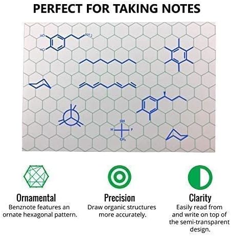 Index Cards for Organic and Bio Chemistry, 4" x 6", Hexagonal Graph Rule, Green Lined, 100 Cards