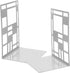 NUOBESTY Retro Decorative Iron Bookends for Desk and Shelf Sturdy Pattern Book