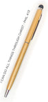 Scripture Pens with Stylus - I Can Do All Things, Gold Narrow Ballpoint Pen with Clip & Black Ink, Christian Gift