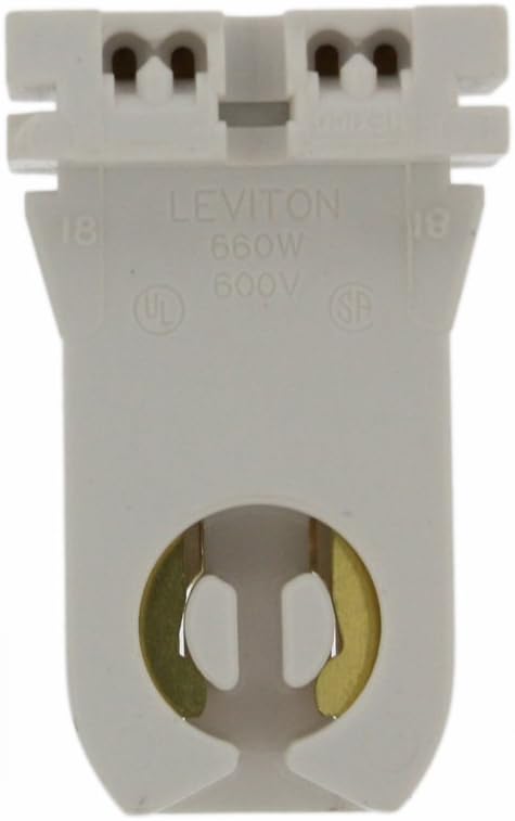 Leviton 13357 Medium Base Tall Profile LMPHLDR SNAP in by Leviton