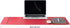 Leather Desk Mat - Non-Slip PU Desk Pad for Office and Home, Ideal for Large Mouse Pad and Desk Organization (Rose Red,
