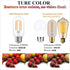 LED Tubular Bulb 4W,E26 Clear Edison Bulb,40W Equivalent 400 Lumens, Antique Edison Style LED Filament Light Bulbs,2700K Warm White Non Dimmable Pack of 6 by liveMAX