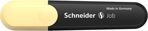 Schneider Pastel Job Highlighter Marker, Chisel Tip, Vanilla, Box of 10 (01525)