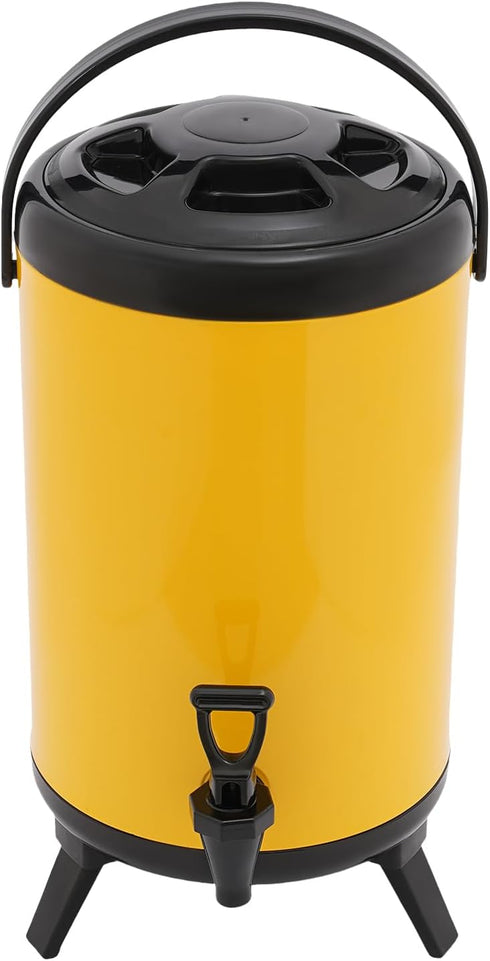 Oiveinya 10L Insulated Beverage Cooler, Dispenser with Stainless Steel Interior and Faucet Portable