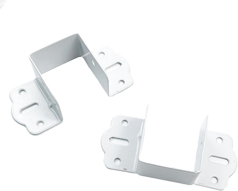 4Pcs 1.57" (40mm) Metal Bed Hinge Bed Support Bracket Bed Corner Furniture Fixed Bed Hardware Accessories Square