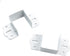 4Pcs 1.57" (40mm) Metal Bed Hinge Bed Support Bracket Bed Corner Furniture Fixed Bed Hardware Accessories Square