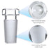 Hex Head Hollow Glass Stopper, 24/40 Size Flask Stopper for Laboratory Use (5 Pcs)