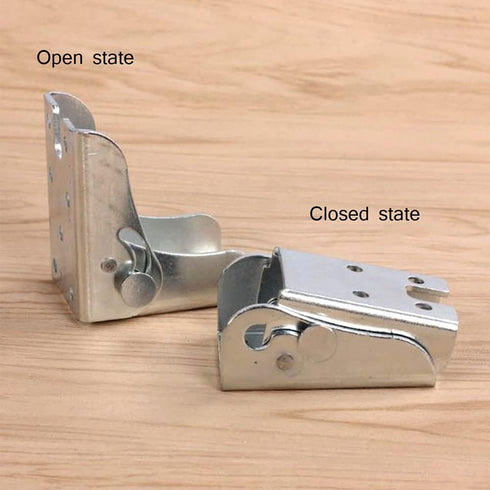 90 Self-Locking Hinge Leg Accessories, Brackets for Folding Table Legs, 2 Pcs