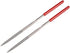 Utoolmart 2-Pieces Mini Diamond Needle File Set, 4mm x 160mm Triangle Files for Metal Glass Stone