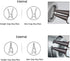 4 Pcs Heavy Duty Mini Snap Ring Pliers Set - External/Internal Circlip Pliers with Straight/Bent Jaw for Ring Remover