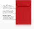 LUXPaper #1 Coin Envelopes | 2 1/4" x 3 1/2" | Ruby Red | 80lb. Text | 500 Qty