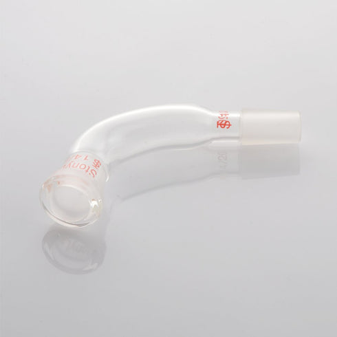 StonyLab Glass Distillation Adapter – 105 Degree Bent with 14/20 Outer and Inner Joint