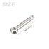 Shoulder Swing Lifting Bolt (M10x50mm) 2Pcs, 304 Stainless Steel Eye Bolts - for Home Renovation, Pipeline Gate Valves Fasteners, Silver