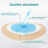 7.08"x7.08" Dimora Wound Dressing Sacrum Foam Bandages Silicone Adhesive Border Waterproof Sacral Pads Absorbent