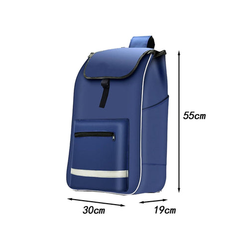 YsXoWiui 55cmx30cmx19cm Shopping Cart Replacement Bag Trolley Bag Portable Oxford Cloth Large Capacity Grocery Cart Bag