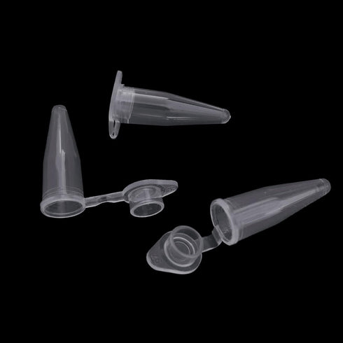 1000 Pcs 0.2ml Microcentrifuge Tubes with Snap Cap, Sterilized Clear Plastic Small Vials for Sample Storage