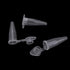 1000 Pcs 0.2ml Microcentrifuge Tubes with Snap Cap, Sterilized Clear Plastic Small Vials for Sample Storage