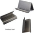Enyuwlcm Metal Desktop Card Holder, Stainless Steel Business Card Stand for Men Office, Black, 2 Pack