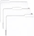 Smead File Folder, Reinforced 1/3-Cut Tab, Letter Size, White, 100 per Box