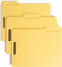 Smead 100% Recycled Fastener File Folder, Letter Size, Yellow, 50 per Box (12941)