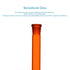 stonylab Glass Volumetric Flask, Class A Amber Volumetric Flask with Glass Stopper, Borosilicate Glass Heavy Wall