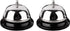 Call Bell 2 Packs, 3.3 Inch Diameter, Metal Anti-Rust Construction, Desk Bell for Hotels, Schools, Restaurants, and