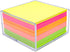 Non Sticky Notes with Clear Memo Holder / 3x3 Inch Blank Note Cube Refill / 500 Sheets Loose Paper for Office Desk