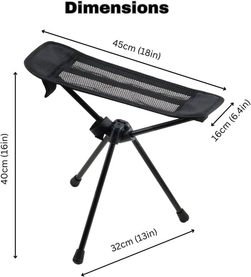 NIVERCE Hammock Universal Camping Chair Foot Rest - Folding Leg Rest for Outdoor, Foot Rest Under Desk at Home/Office