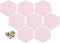 PATIKIL 8 Pack Hexagon Felt Board Tiles, Self Adhesive Mini Moon Wall Pin Bulletin Board with Push Pins for Home Decor,
