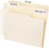 PATIKIL 10pcs Manilla Folders, 8.5 x 11, Manila File Folders, Letter Size, 1/3 Cut Paper Organizer Bulk for Classroom